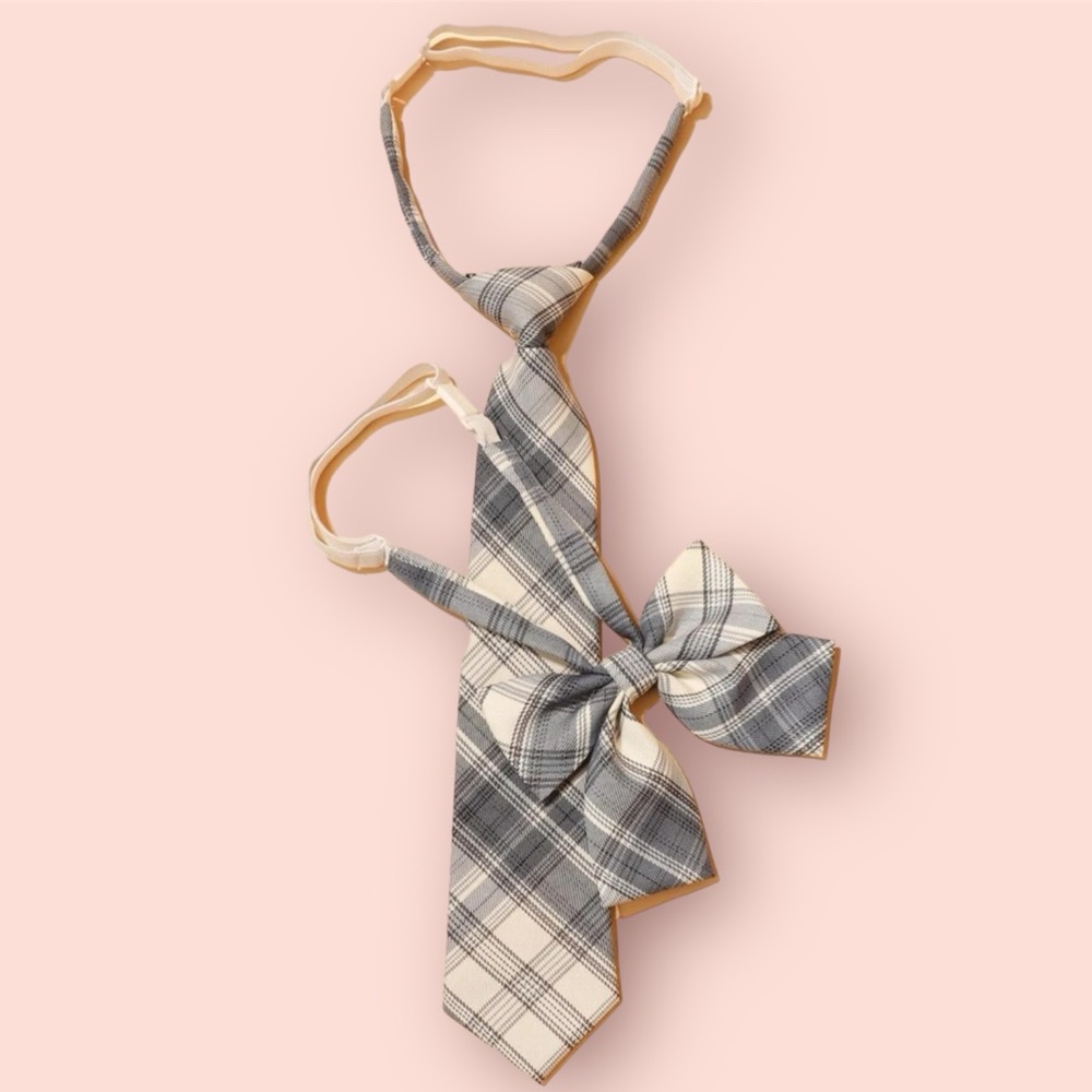 Adjustable tie and bow set ❤️